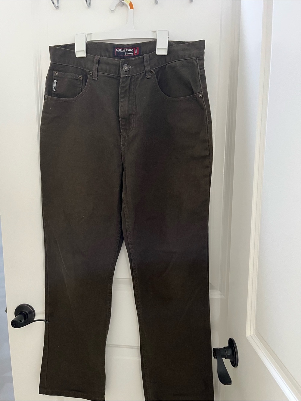 Marco Jeans Dark Brown Straight Leg Pants 34x30